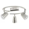 Eglo LED-Spotserie Travale 3 G-Form nickel/weiß