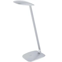 Eglo LED-Tischleuchte Cajero mit Touch und USB silber