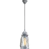 Eglo Pendelleuchte Bradford Durchmesser 14 x 110 cm silber-antik