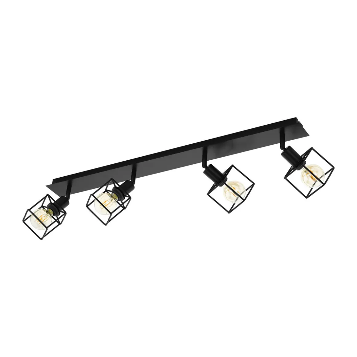 Eglo Spotserie Eldrick 4 Spots schwarz
