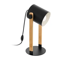 Eglo Tischleuchte Hornwood schwarz