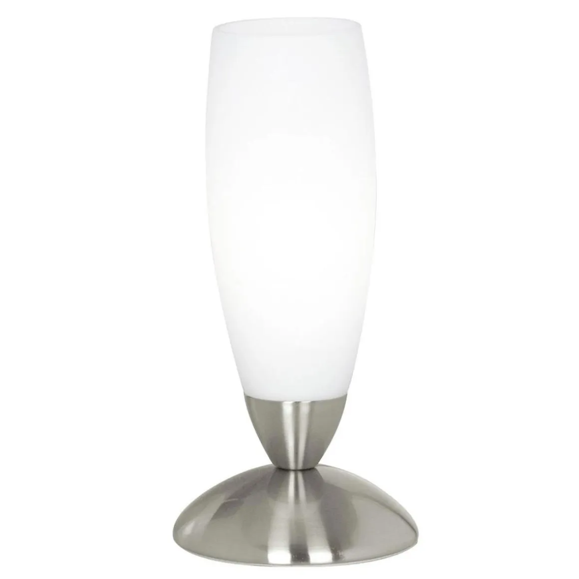 Eglo Tischleuchte Slim nickel/weiß