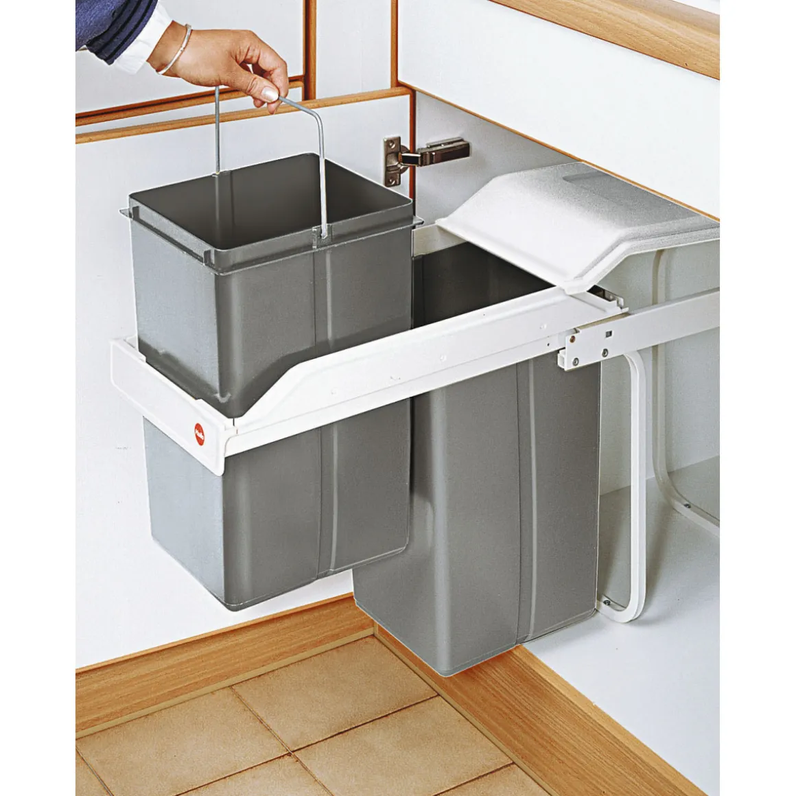 Einbau-Abfalleimer Multi-Box 2 x 14 L