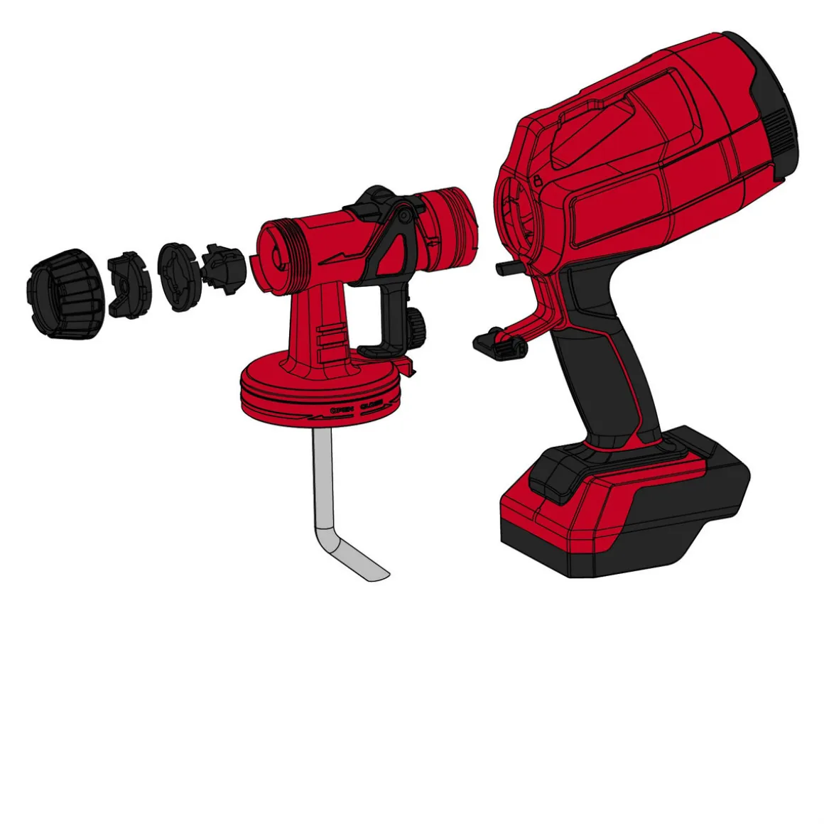 Einhell Akku-Farbsprühsystem TC-SY 18/60 Li-Solo
