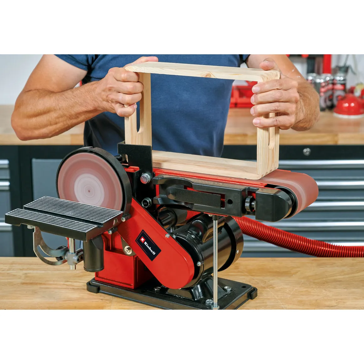 Einhell Stand-Band-Tellerschleifer TC-US 380