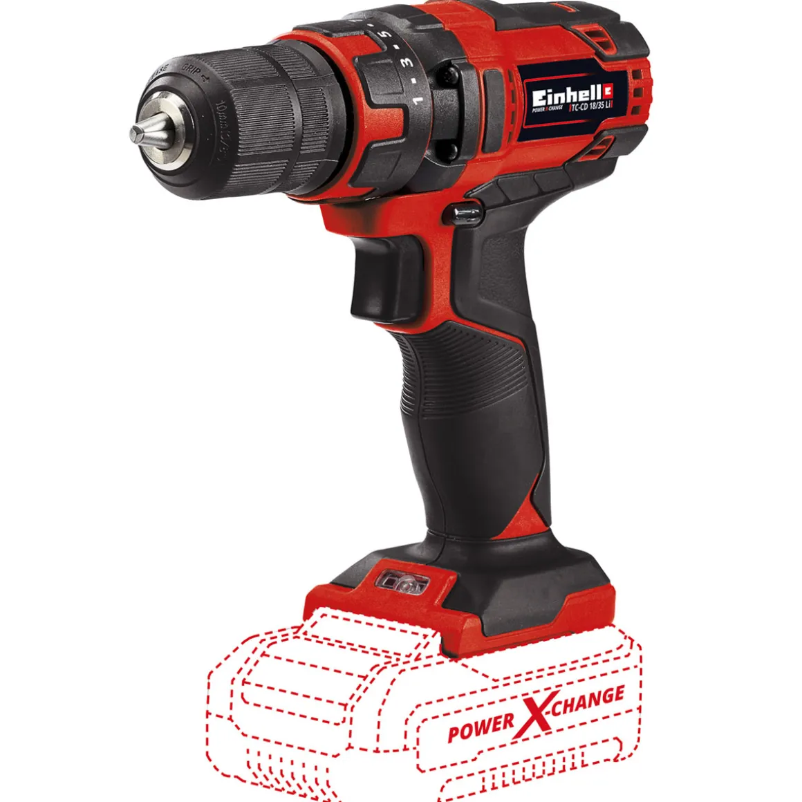 Einhell Akku-Bohrschrauber TC-CD 18/35 Li Solo