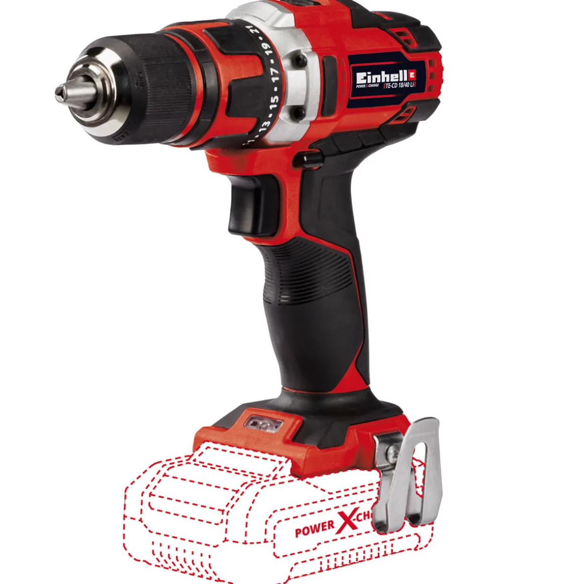 Einhell Akku-Bohrschrauber TE-CD 18/40 Li Solo