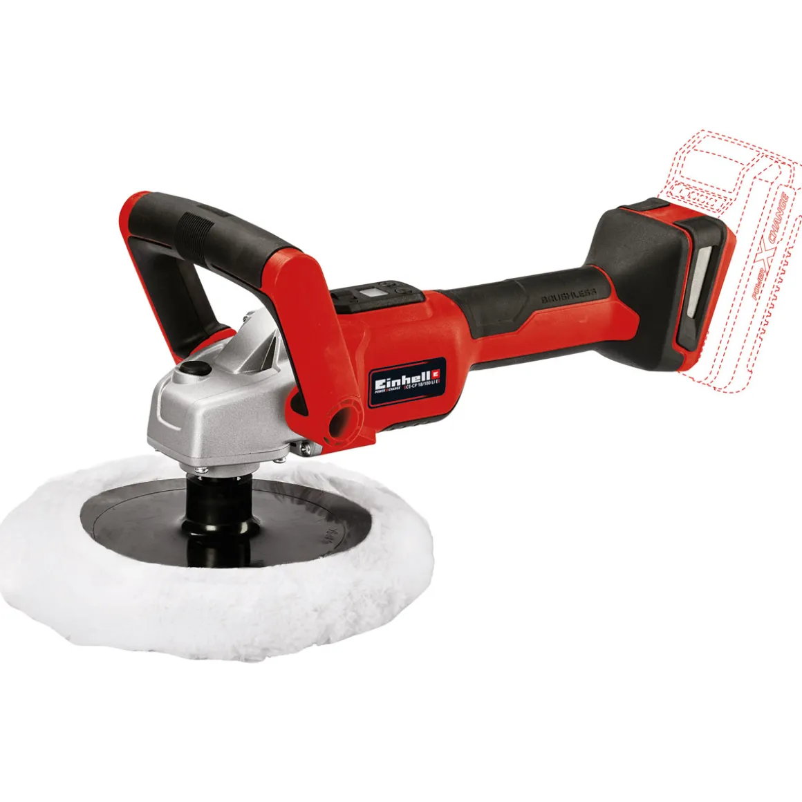 Einhell Akku-Polier- und Schleifmaschine C E-CP 18/180 Li-E-Solo
