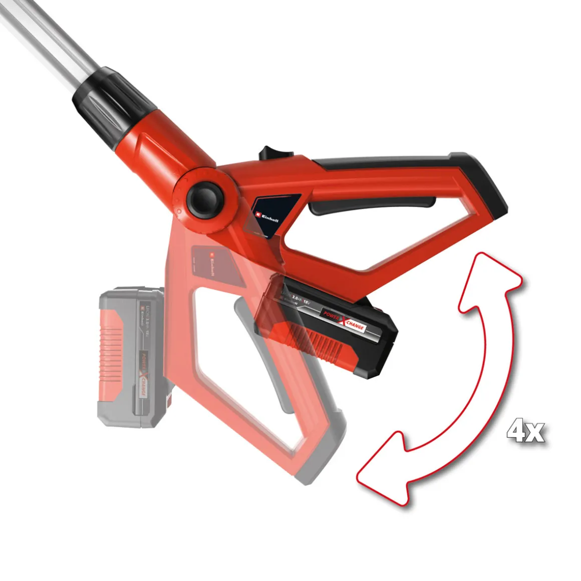 Einhell Akku-Teleskop-Heckenschere GE-HH 18/45 Li T - Solo
