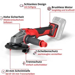 Einhell Akku-Winkelschleifer AXXIO 18/115 Q