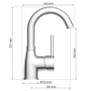 Eisl Waschtischarmatur „Futura“ Niederdruck chrom Cold-Start-Funktion