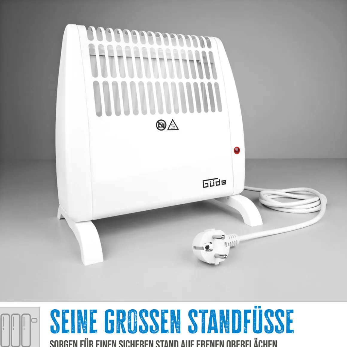 Elektro-Heizgebläse weiß 31 x 13 x 28 cm
