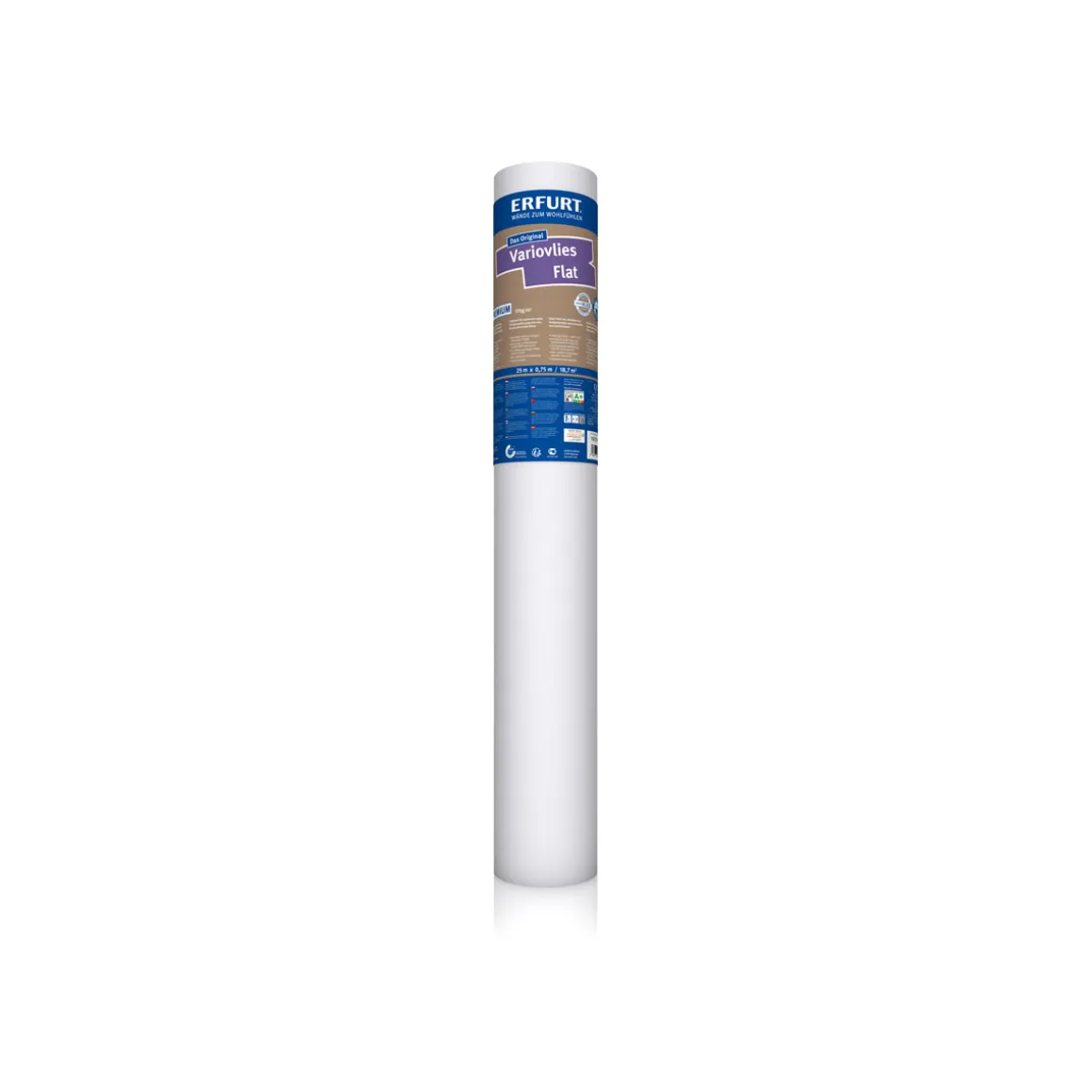 Erfurt Glattvlies Variovlies Flat Premium 170 g/m² weiß 2500 x 75 cm