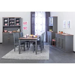 Essstuhl „Luzerna 7.1“, grau, 2er Set