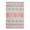 Ethno-Teppich „Ethnie 200“, grau/apricot