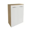 Fackelmann Doppel-Midischrank B.Style 602 x 826 x 320 mm Sandeiche/Weiß