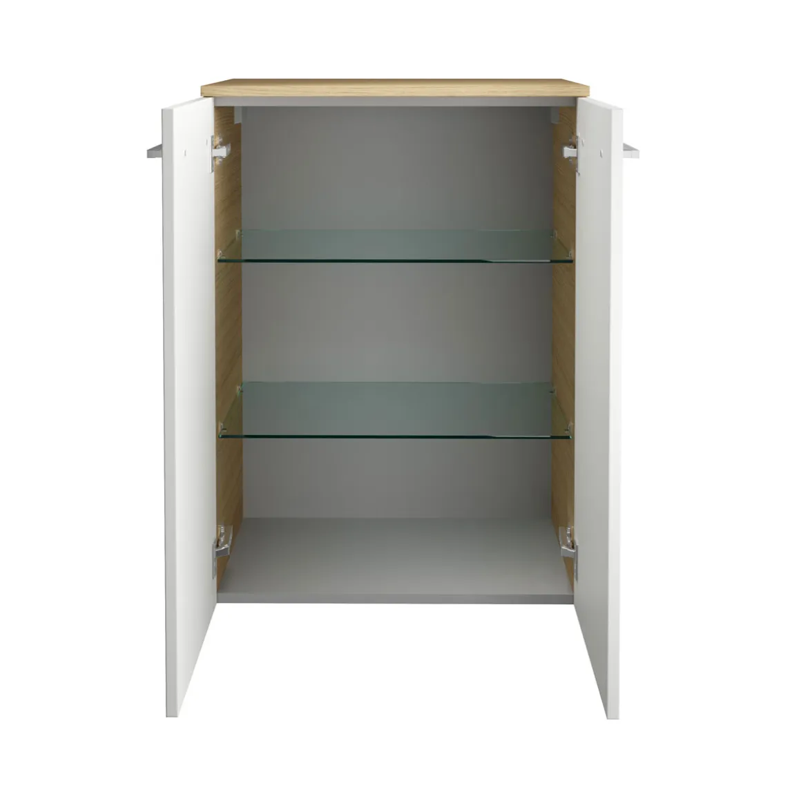 Fackelmann Doppel-Midischrank B.Style 602 x 826 x 320 mm Sandeiche/Weiß