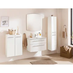 Fackelmann Doppel-Midischrank B.Style 602 x 826 x 320 mm Weiß