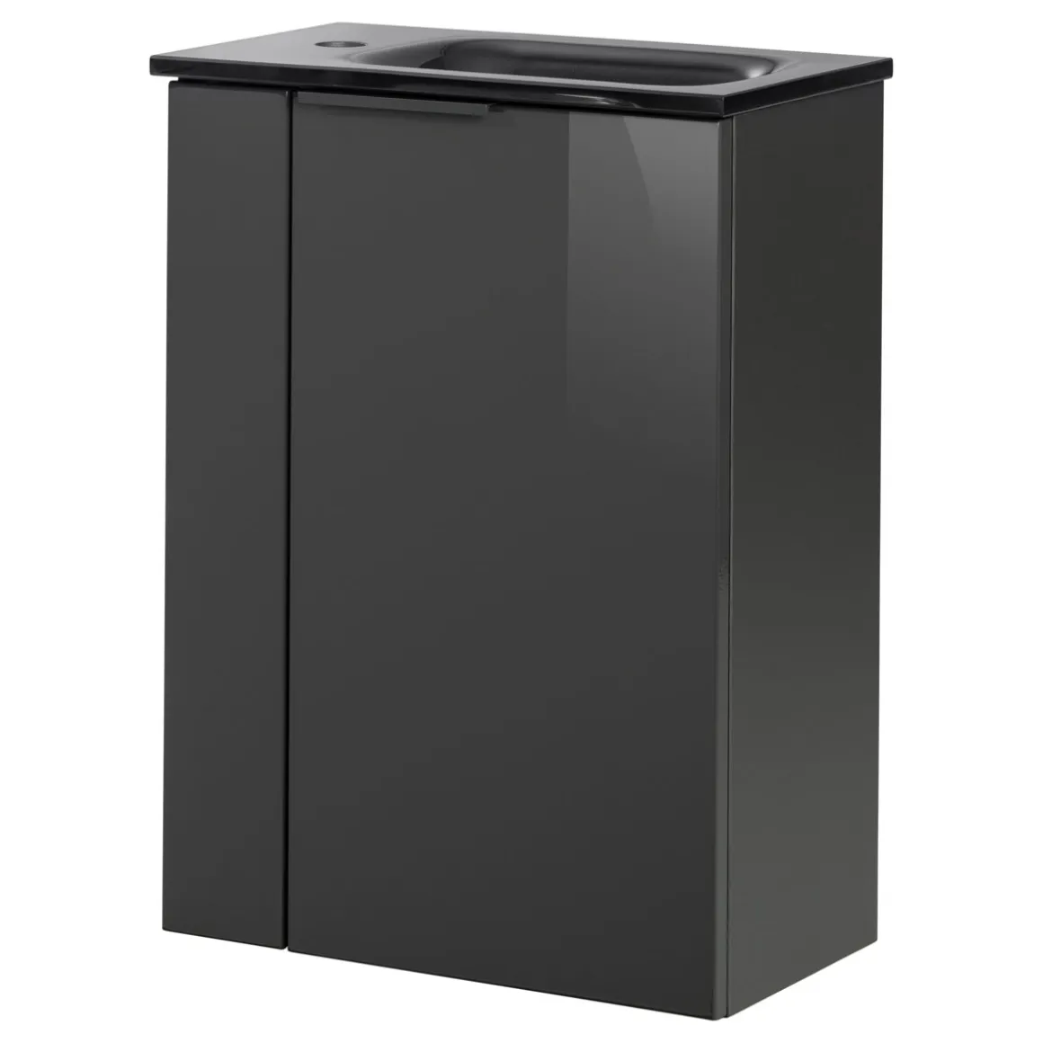 Fackelmann Gäste-WC Glasbecken SBC 450 x 97 x 250 mm Grau links wie rechts verwendbar
