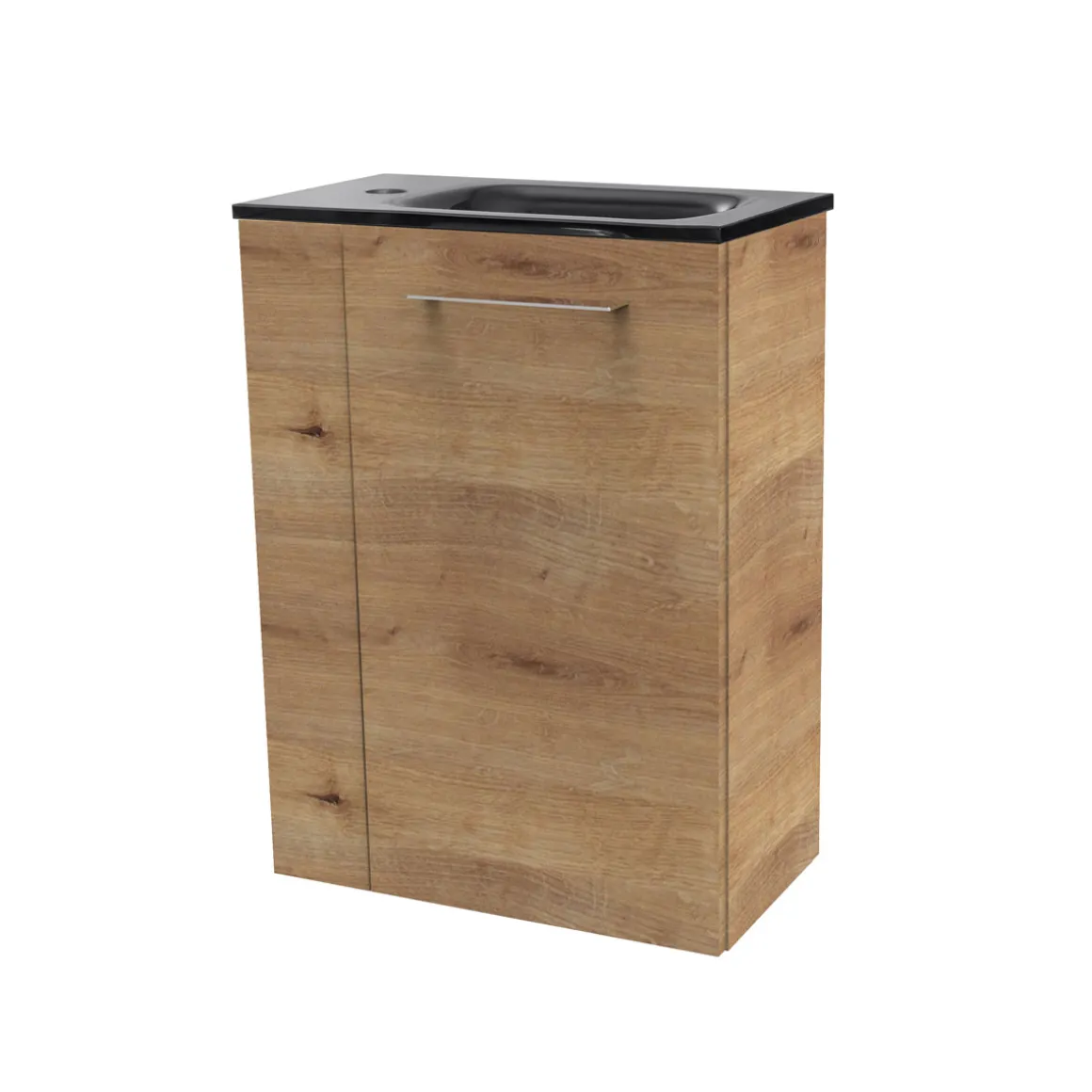 Fackelmann Gäste-WC Glasbecken SBC 450 x 97 x 250 mm Grau links wie rechts verwendbar