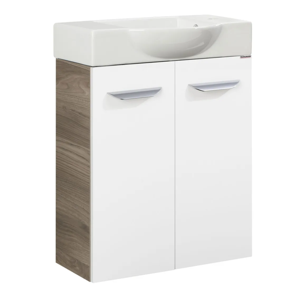 Fackelmann Gäste-WC Keramikbecken SBC 545 x 145 x 317 mm Weiß Hahnloch rechts