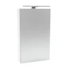 Fackelmann Gäste-WC Spiegelschrank links SBC 400 x 680 x 153 mm Weiß