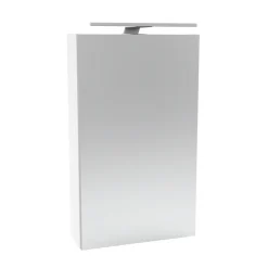 Fackelmann Gäste-WC Spiegelschrank links SBC 400 x 680 x 153 mm Weiß
