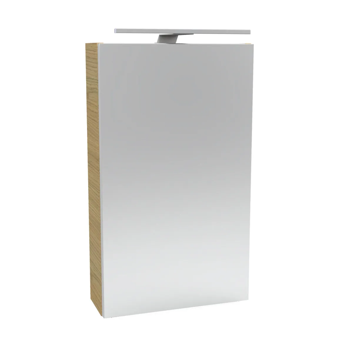 Fackelmann Gäste-WC Spiegelschrank links SBC 400 x 680 x 153 mm Sandeiche