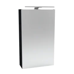 Fackelmann Gäste-WC Spiegelschrank links SBC 400 x 680 x 153 mm DarkOak