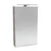Fackelmann Gäste-WC Spiegelschrank links SBC 400 x 680 x 153 mm Graueiche