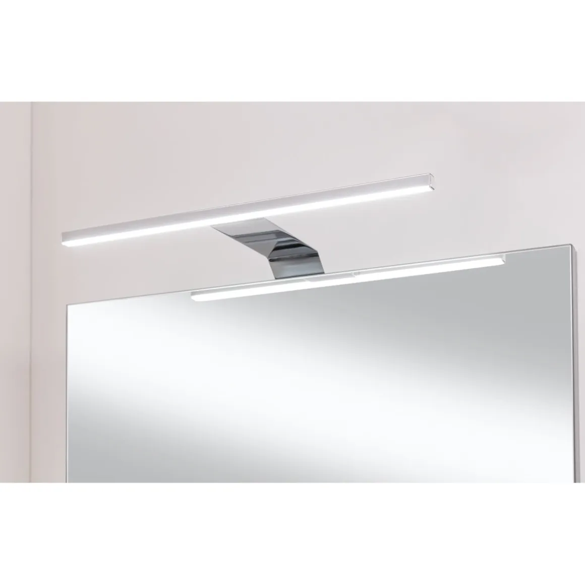 Fackelmann Gäste-WC Spiegelschrank links SBC 400 x 680 x 153 mm Graueiche