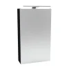 Fackelmann Gäste-WC Spiegelschrank rechts SBC 400 x 680 x 153 mm DarkOak