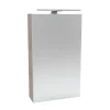 Fackelmann Gäste-WC Spiegelschrank rechts SBC 400 x 680 x 153 mm Alaska-Esche