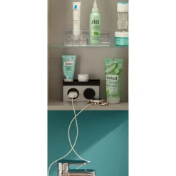 Fackelmann Gäste-WC Spiegelschrank links SBC 400 x 680 x 153 mm Alaska-Esche
