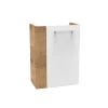 Fackelmann Gäste-WC Waschtischunterschrank rechts SBC 440 x 600 x 243 mm AstEiche/Weiß
