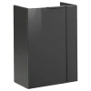 Fackelmann Gäste-WC Waschtischunterschrank links SBC 440 x 600 x 243 mm anthrazit