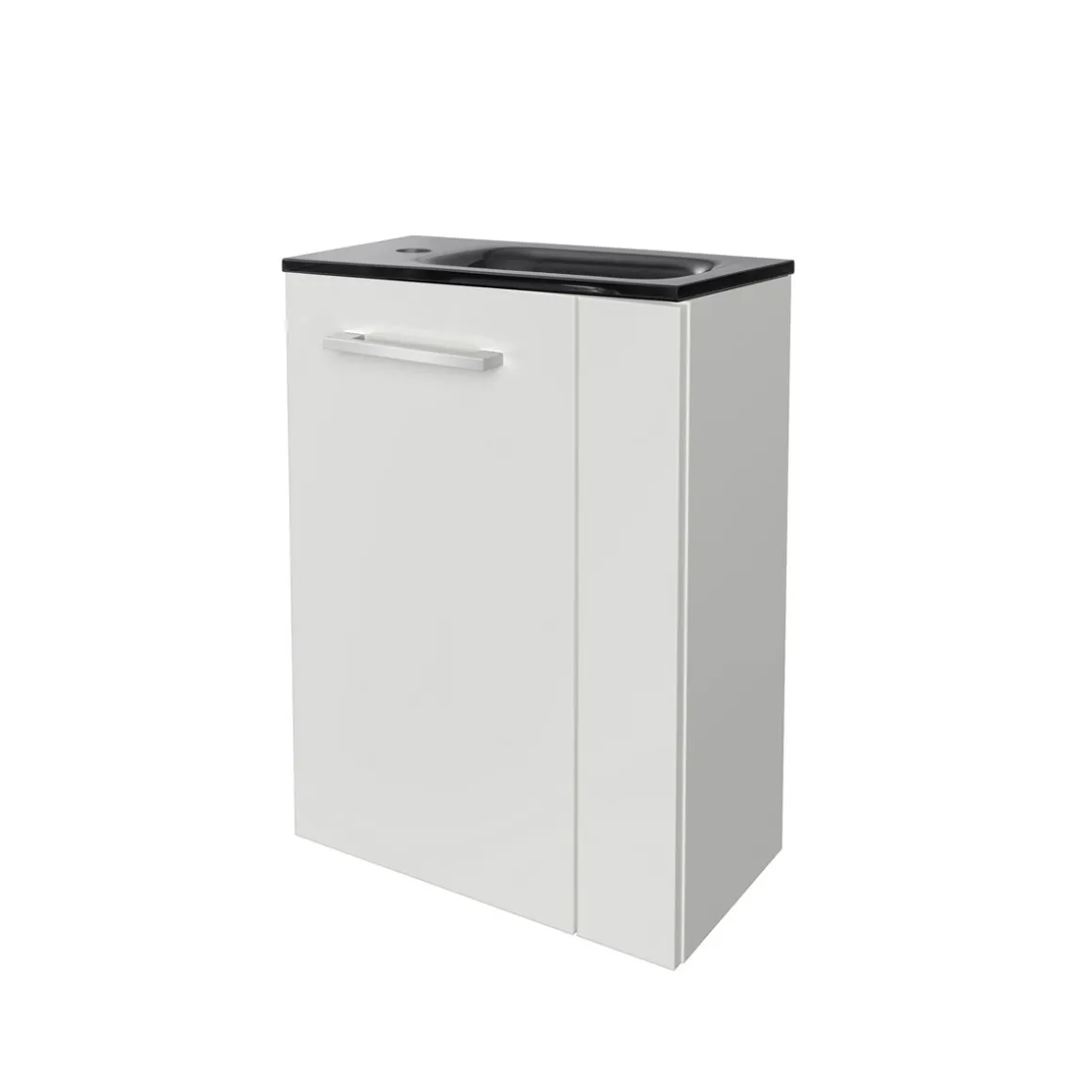Fackelmann Gäste-WC Waschtischunterschrank links SBC 440 x 600 x 243 mm Weiß