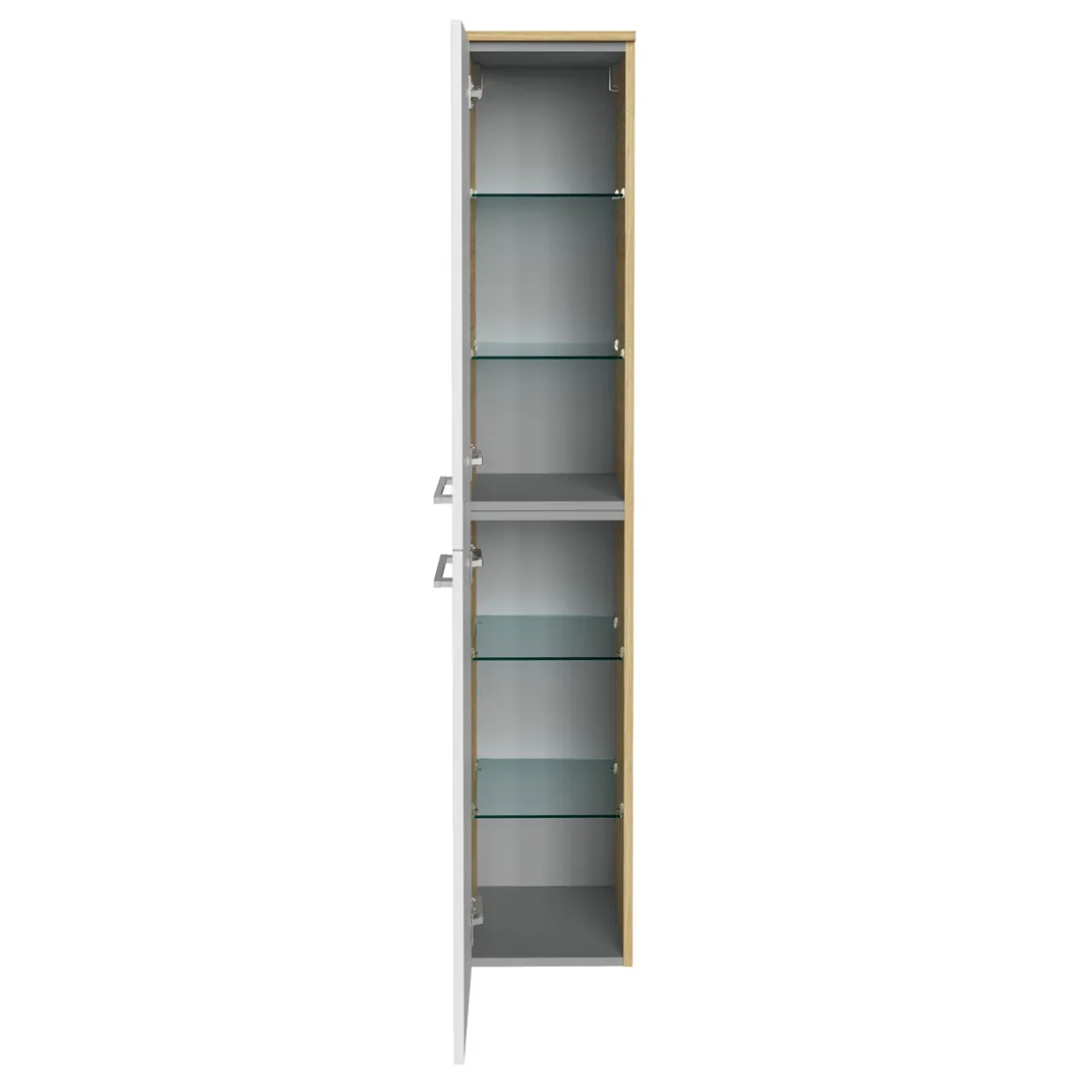 Fackelmann Hochschrank links B.Style 300 x 1620 x 316 mm Sandeiche/Weiß