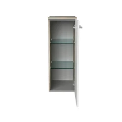 Fackelmann Midischrank rechts B.Style 302 x 826 x 320 mm Nature Oak/Weiß