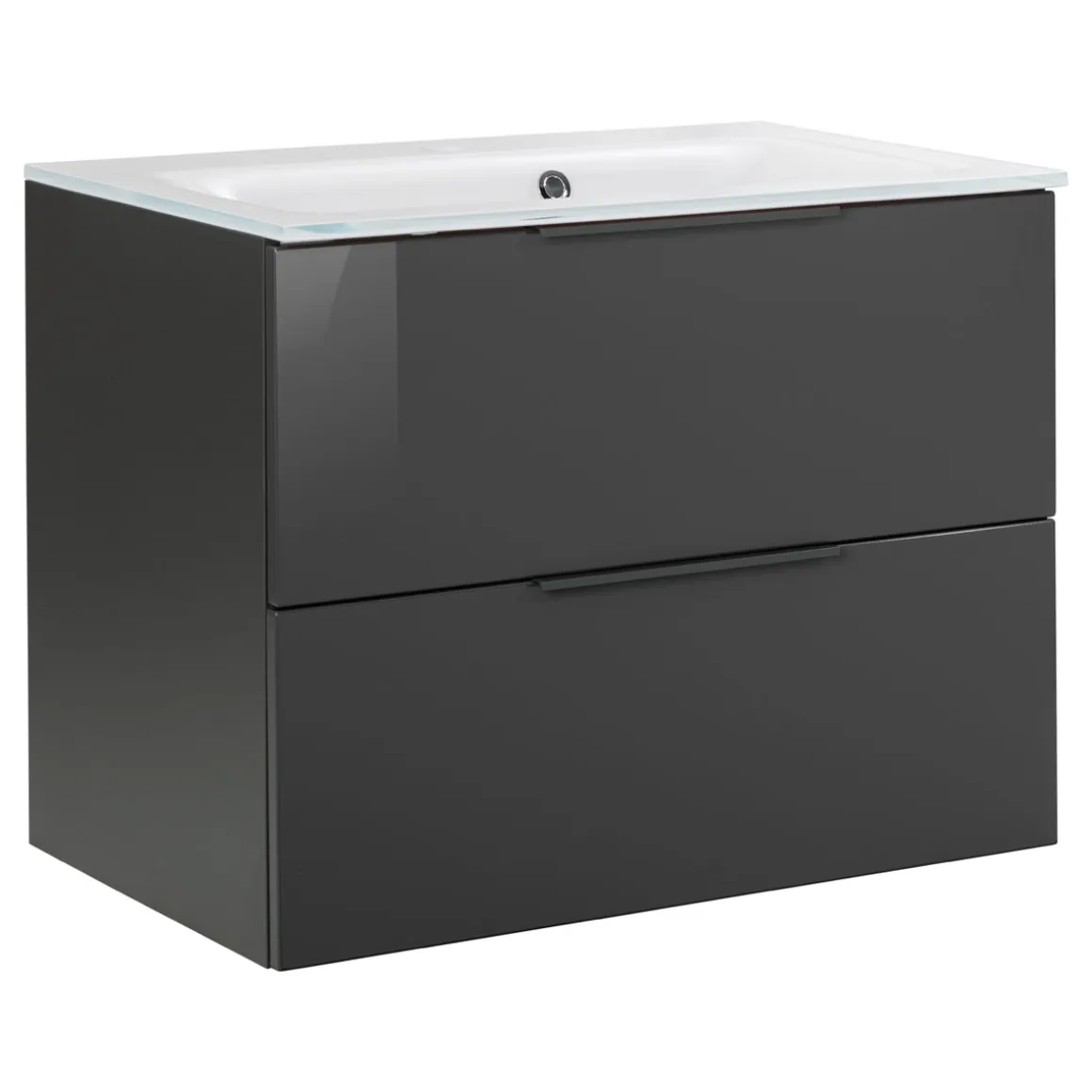 Fackelmann Waschtischunterschrank LUNA 800 x 602 x 488 mm anthrazit