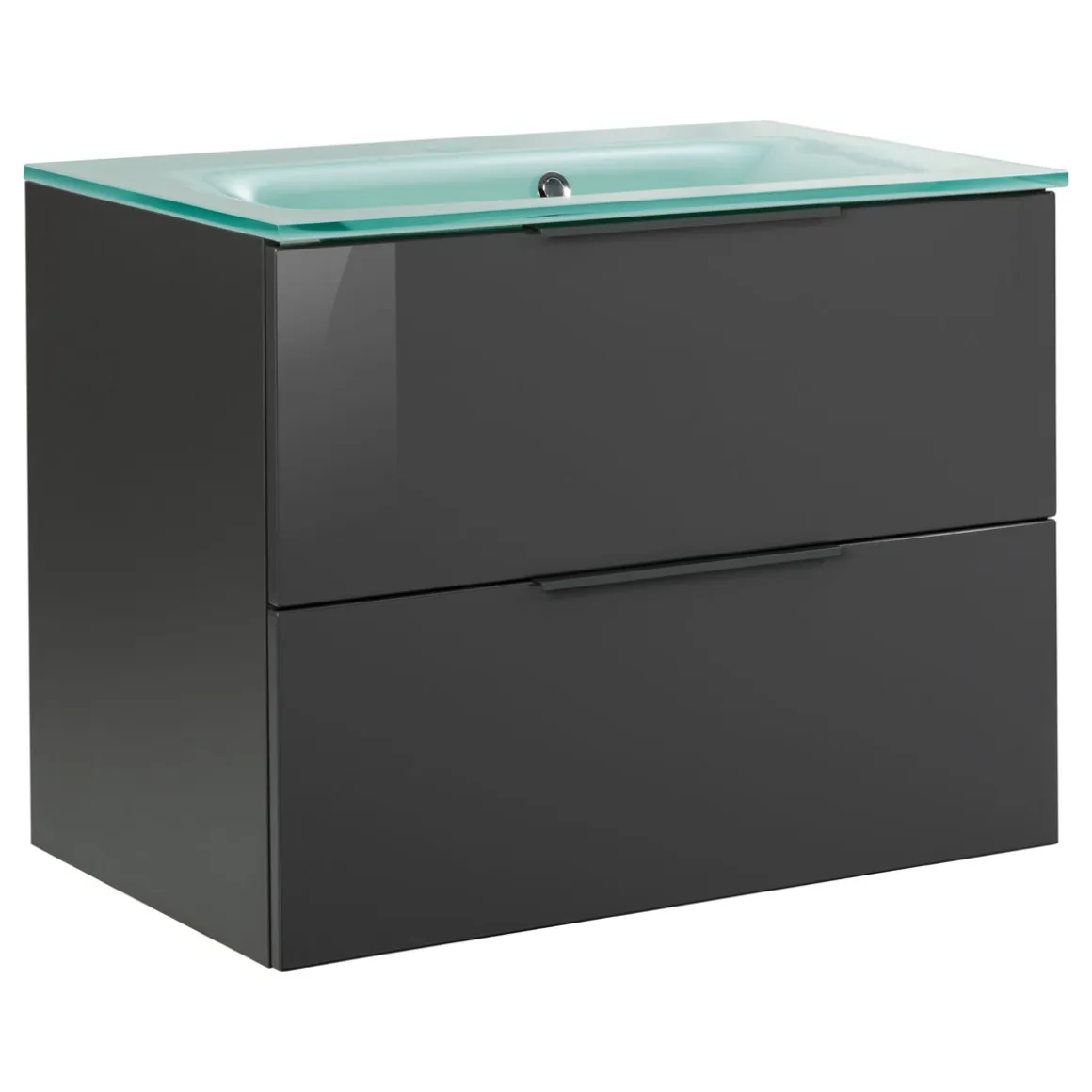 Fackelmann Waschtischunterschrank LUNA 800 x 602 x 488 mm anthrazit