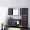 Fackelmann Hängeschrank Kara anthrazit 40 x 70 x 22 cm