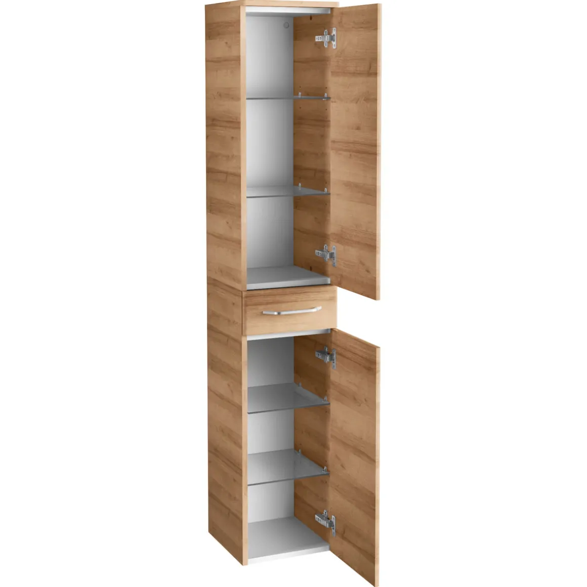 Fackelmann Hochschrank Milano 31 x 166 x 32 cm Ast-Eiche