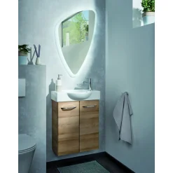 Fackelmann LED-Spiegel Organic 55,5 x 89 x 3 cm inkl Befestigungsmaterial