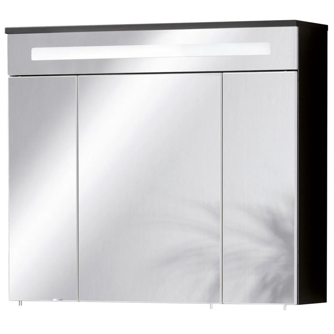 Fackelmann Spiegelschrank Kara anthrazit 80 x 70 x 22,5 cm