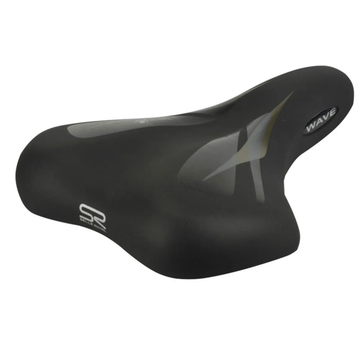 Fahrrad Sattel Trekking Gel schwarz