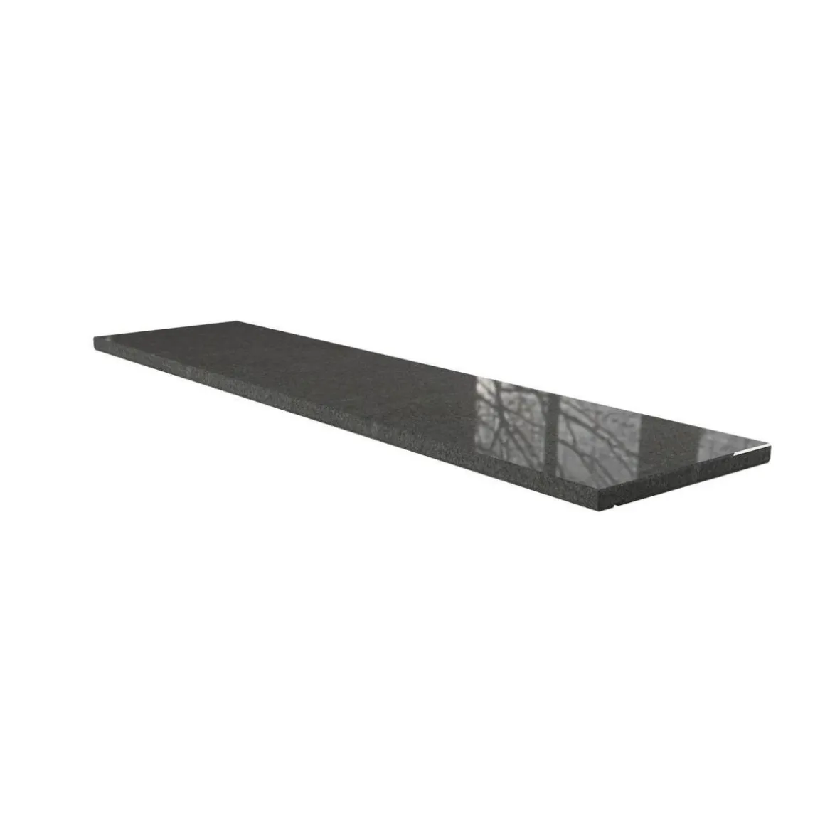 Fensterbank Granit Anthrazit-Grau 275 x 30 x 3 cm poliert
