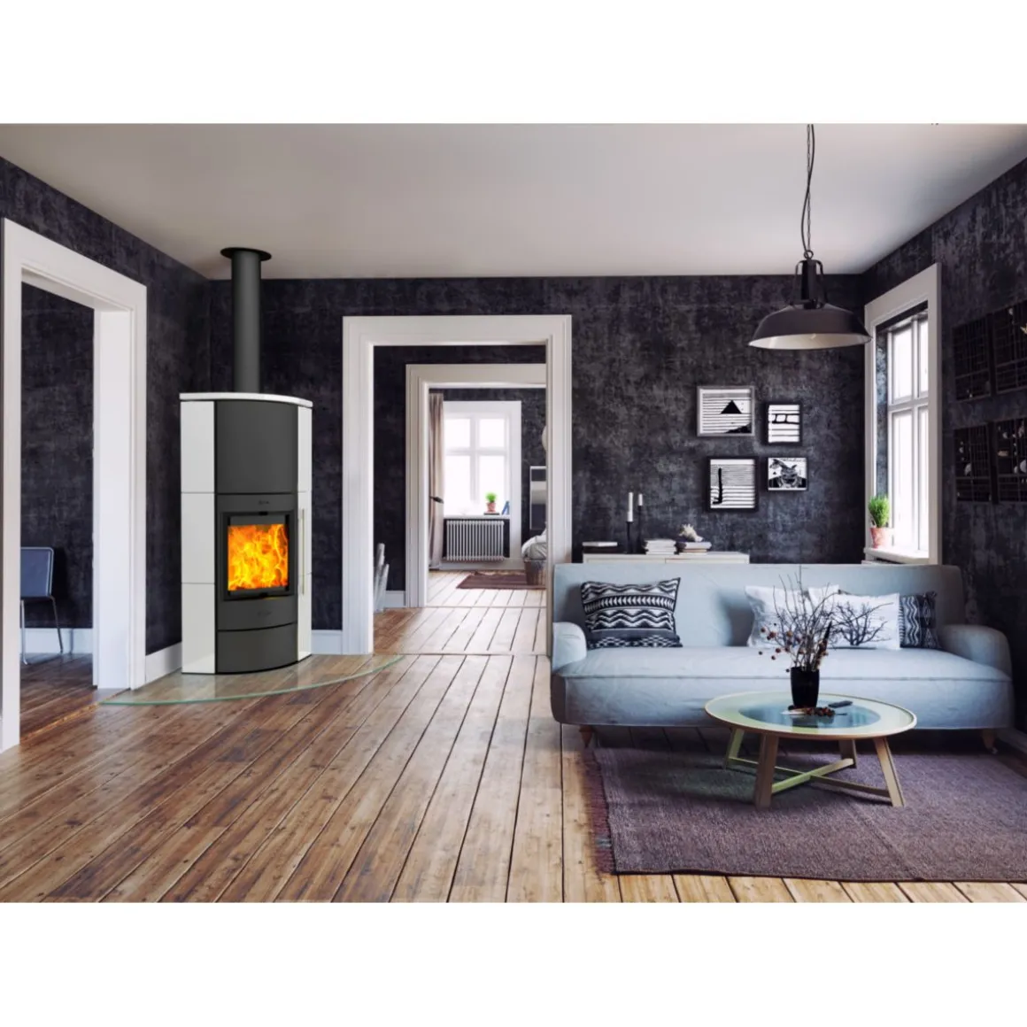 Fireplace Kaminofen Adelaide Keramik