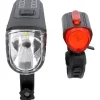 Fischer Fahrrad Akku LED Beleuchtungsset 60 Lux