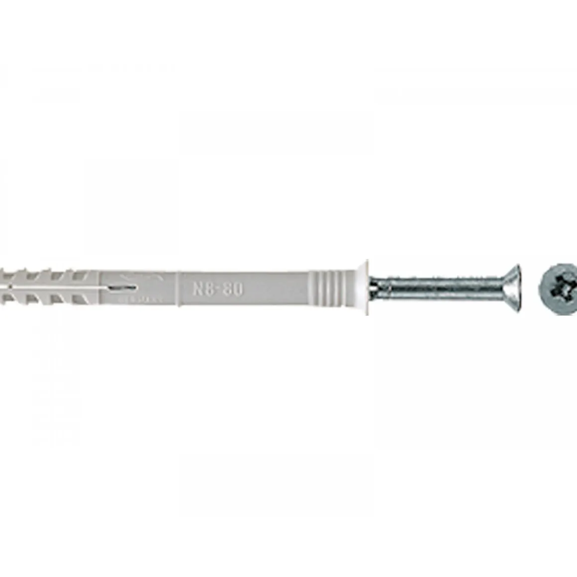 Fischer Nageldübel N6 x 80/50 mm Senkkopf 50 Stück